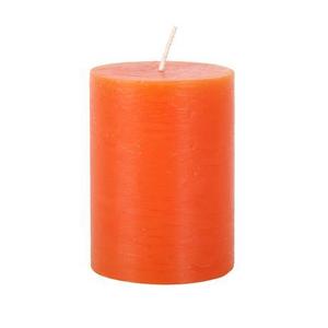 Provence Rustikální svíčka 10cm oranžová obraz