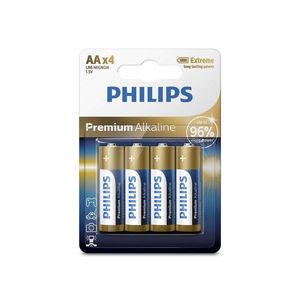Philips Philips LR6M4B/10 - 4 ks Alkalická baterie AA PREMIUM ALKALINE 1, 5V obraz