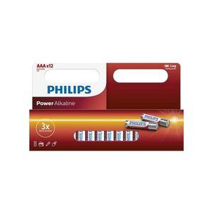 Philips Philips LR03P12W/10 - 12 ks Alkalická baterie AAA POWER ALKALINE 1, 5V 1150mAh obraz