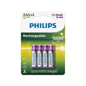 Philips Philips R03B4RTU10/10 - 4 ks Nabíjecí baterie AAA MULTILIFE NiMH/1, 2V/1000 mAh obraz