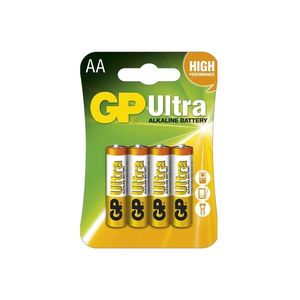 4 ks Alkalická baterie AA GP ULTRA 1, 5V obraz