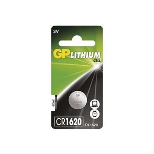 Lithiová baterie knoflíková CR1620 GP LITHIUM 3V/75 mAh obraz