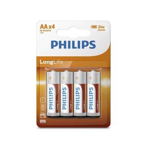 Baterie Philips LongLife AA 4ks obraz