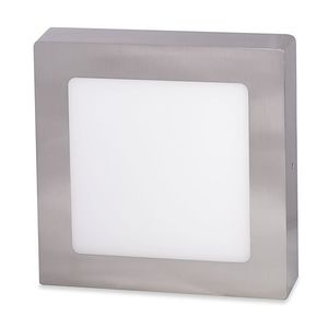 Ecolite Stříbrný přisazený LED panel hranatý 225 x 225mm 18W Barva světla: Denní bílá LED-CSQ-18W/41/CHR obraz