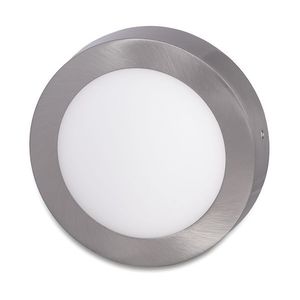Ecolite Stříbrný přisazený LED panel kulatý 225mm 18W Barva světla: Denní bílá LED-CSL-18W/41/CHR obraz