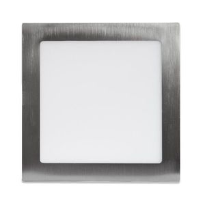 Ecolite Stříbrný vestavný LED panel hranatý 225 x 225mm 18W Barva světla: Teplá bílá LED-WSQ-18W/27/CHR obraz