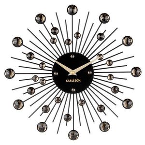 Karlsson 4860BK Designové nástěnné hodiny, 30 cm obraz
