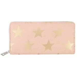 Růžová peněženka All stars - 19*9 cm JZWA0030P obraz