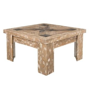 Dřevěný konferenční stolek Jacques s patinou - 90*90*50 cm 5H0354 obraz