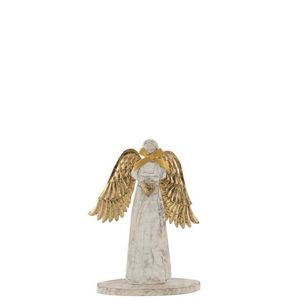 Dřevěný anděl se zlatými křídly - 18*31*2cm 85243 obraz