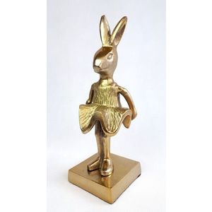 Dekorace králík Wanny bronzový - 11*10*30cm 001-19-3261-bronze obraz