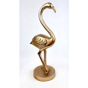 Dekorace plameňák Flamingo bronzový - 14*11*32cm 001-19-3060-bronze obraz