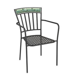 Kovová zahradní židle Square Mosaic - Ø53*57*85 cm 91591 obraz