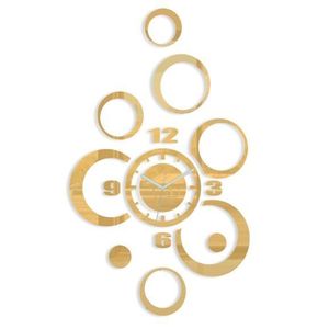ModernClock 3D nalepovací hodiny Alladyn zlaté obraz
