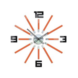 ModernClock 3D nalepovací hodiny Briliant oranžové obraz