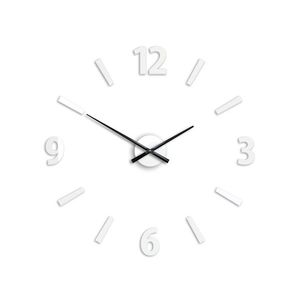 ModernClock 3D nalepovací hodiny Klaus bílé obraz