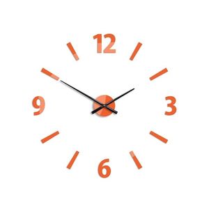 ModernClock 3D nalepovací hodiny Klaus oranžové obraz