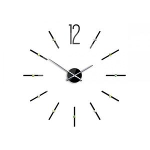 ModernClock 3D nalepovací hodiny Sofia černé obraz
