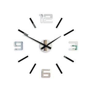 ModernClock 3D nalepovací hodiny Stříbrné XL obraz