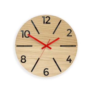 ModernClock Nástěnné hodiny Akselod hnědo-červené obraz