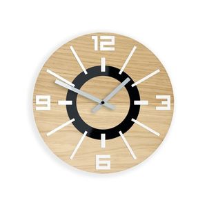 ModernClock Nástěnné hodiny Alladyn Wood hnědé obraz