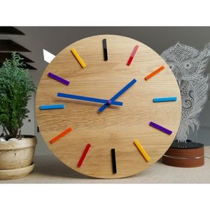 ModernClock Nástěnné hodiny Colorfull hnědé obraz