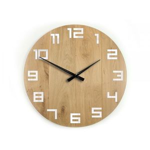 ModernClock Nástěnné hodiny Digit hnědé obraz