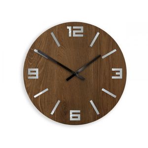 ModernClock Nástěnné hodiny Dob hnědé obraz