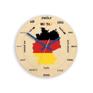 ModernClock Nástěnné hodiny Germany hnědé obraz