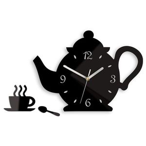 ModernClock Nástěnné hodiny Kettle černé obraz