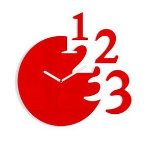 ModernClock Nástěnné hodiny Numero červené obraz