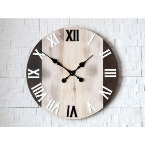 ModernClock Nástěnné hodiny Old Oak hnědé obraz