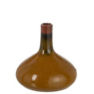 Karamelová keramická dekorační váza Vintage - Ø 21*21cm 98685 obraz