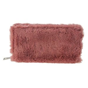 Růžová chlupatá peněženka - 19*10 cm MLPU0262P obraz