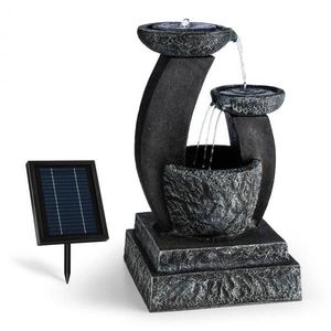 Blumfeldt Fantaghiro, zahradní fontána, solární panel, 3 W, LED polyresin, vzhled kamene obraz