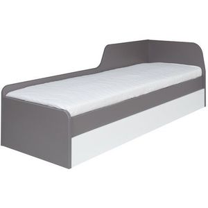 MARIDEX postel s úložným prostorem ZODIAC 21 87x75x205 popel / bílý lesk obraz