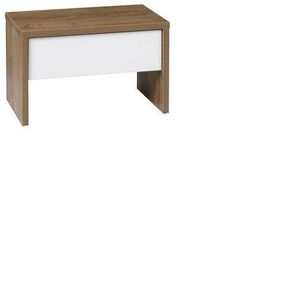 MARIDEX noční stolek LENNOX 45x32x40 dub burgundský / bílá obraz