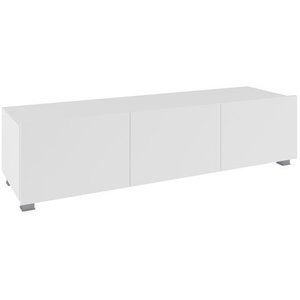 GIB Tv stolek Corinto 150, bílá/bílý lesk 150x37x43 Bílá / bílý lesk obraz
