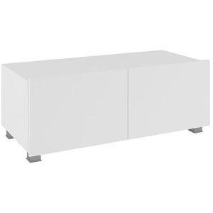 GIB Tv stolek Corinto 100, bílá/bílý lesk 100x37x43 Bílá / bílý lesk obraz