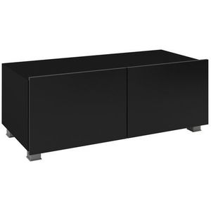 GIB Tv stolek Corinto 100, černá/černý lesk 100x37x43 Černá / černý lesk obraz