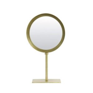 Bronzové kulaté stolní zrcadlo Lure antik bronze - 20*10*35 cm 7309620 obraz