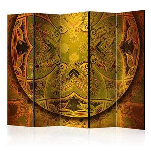 Paraván Mandala: Golden Power Dekorhome 225x172 cm (5-dílný) obraz