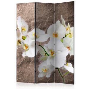 Paraván Impeccability of the Orchid Dekorhome 135x172 cm (3-dílný) obraz