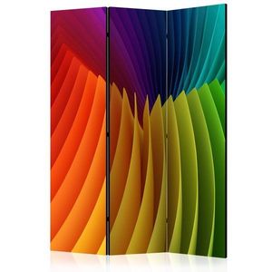 Paraván Rainbow Wave Dekorhome 135x172 cm (3-dílný) obraz