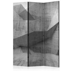 Paraván Concrete Geometry Dekorhome 135x172 cm (3-dílný) obraz