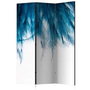 Paraván Sapphire Feathers Dekorhome 135x172 cm (3-dílný) obraz