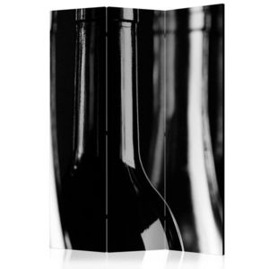 Paraván Wine Bottles Dekorhome 135x172 cm (3-dílný) obraz