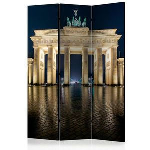 Paraván Berlin at Night Dekorhome 135x172 cm (3-dílný) obraz