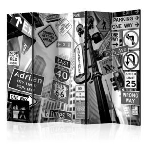 Paraván Roads to Manhattan Dekorhome 225x172 cm (5-dílný) obraz