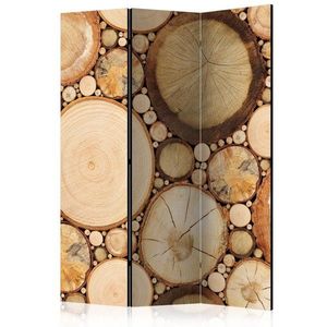 Paraván Wood grains Dekorhome 135x172 cm (3-dílný) obraz